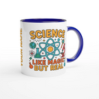 Personalised - Science, Like Magic But Real - 11oz Ceramic Mug Personalised 11oz Mug Globally Fulfilled Science