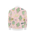 Cool Cat Cactus Kids Bomber Jacket Kids Bomber Jacket Plants Printed Offshore