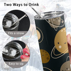 Planets - 20oz Tall Skinny Tumbler with Lid and Straw