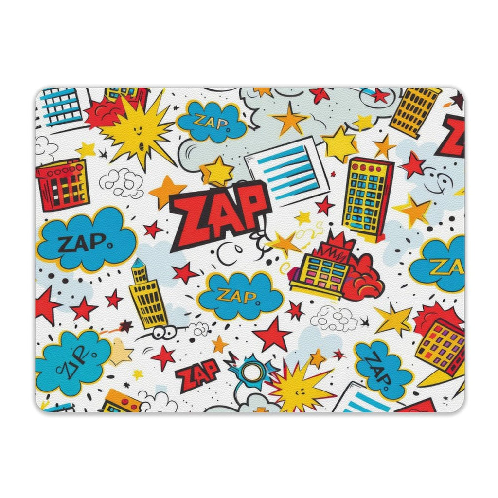 Comic Book Zap Leather Mouse Pad Leather Mouse Pad comic Printed Offshore