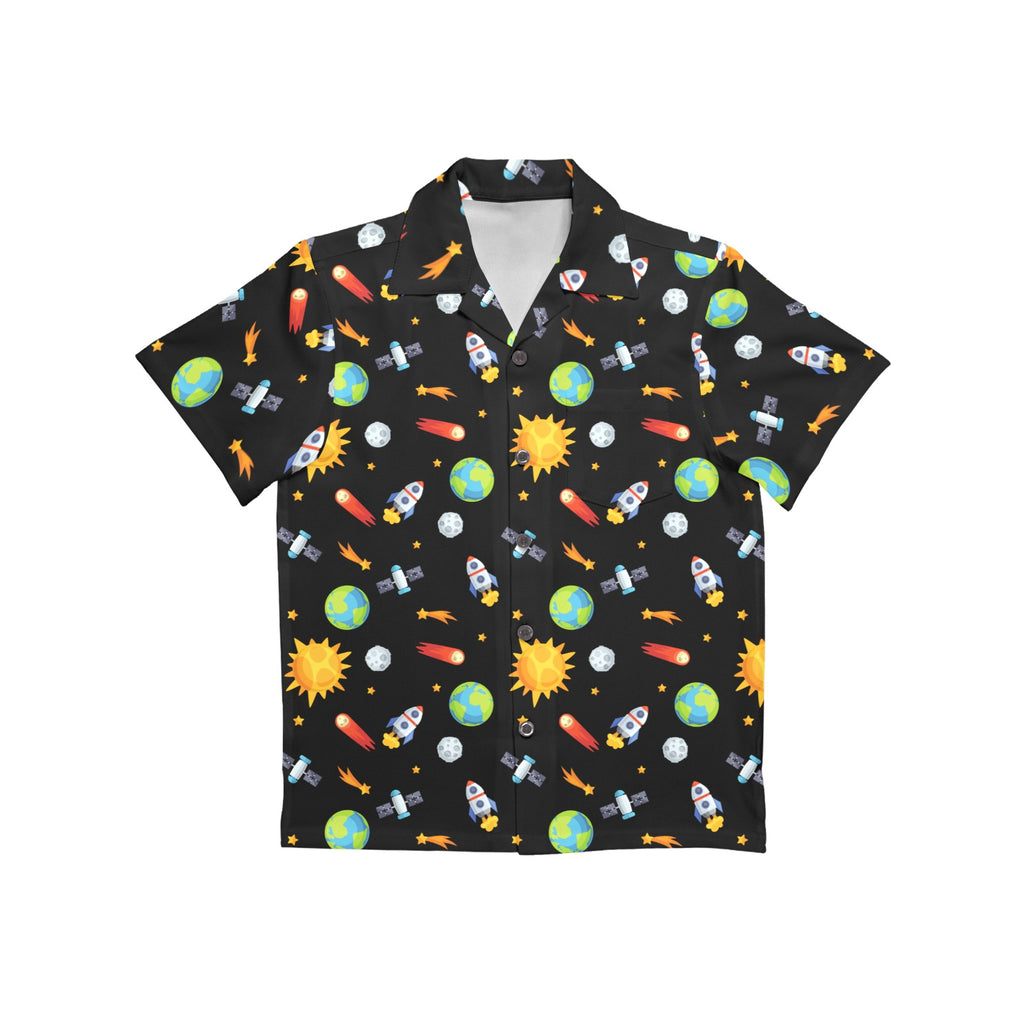 Busy Space - Junior Kids Hawaiian Shirt