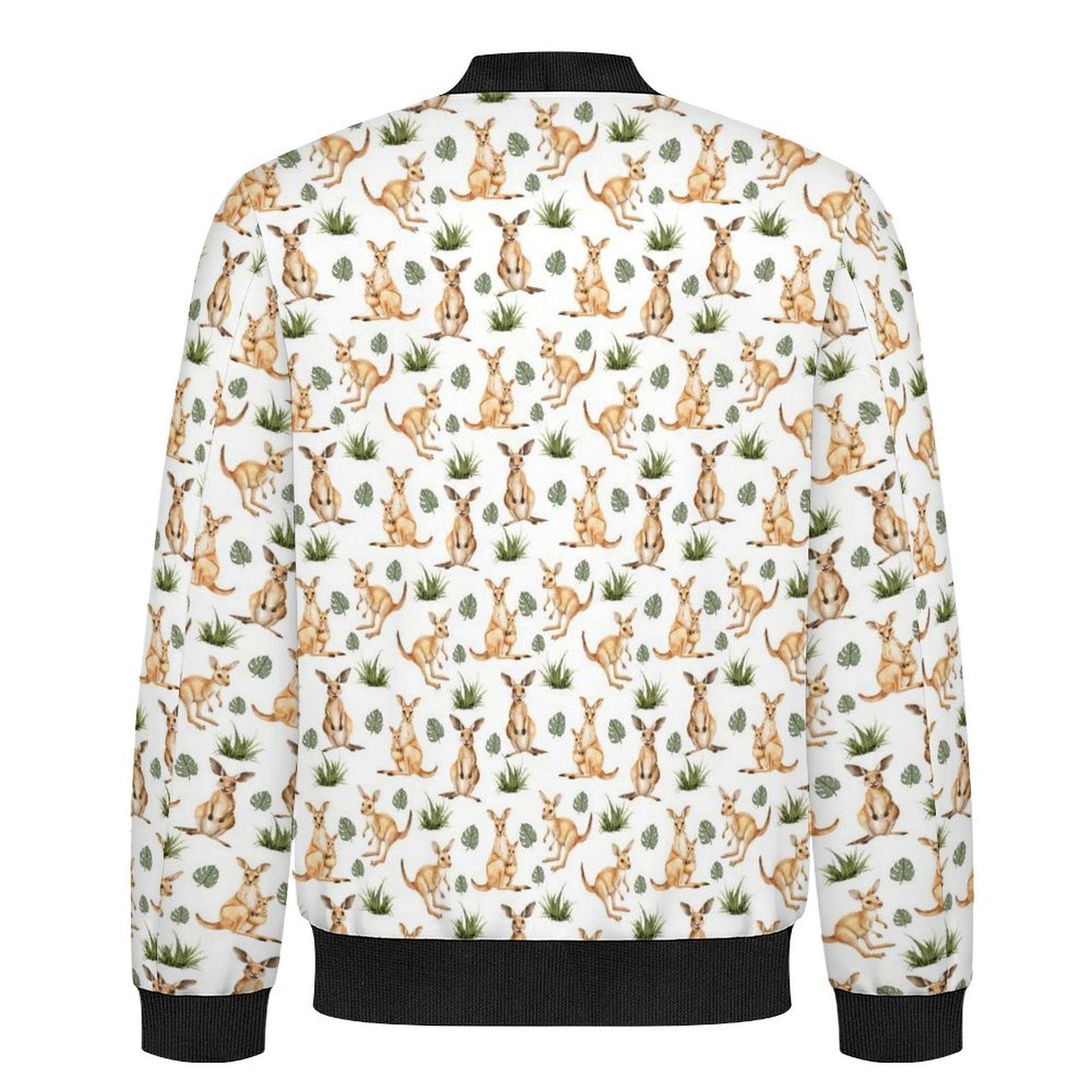 Kangaroos Men's Casual Zip‑Up Bomber Jacket