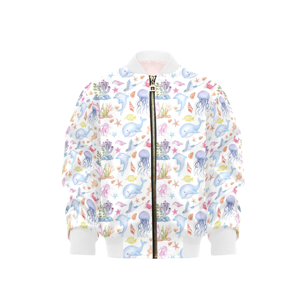 Under The Sea Kids Bomber Jacket