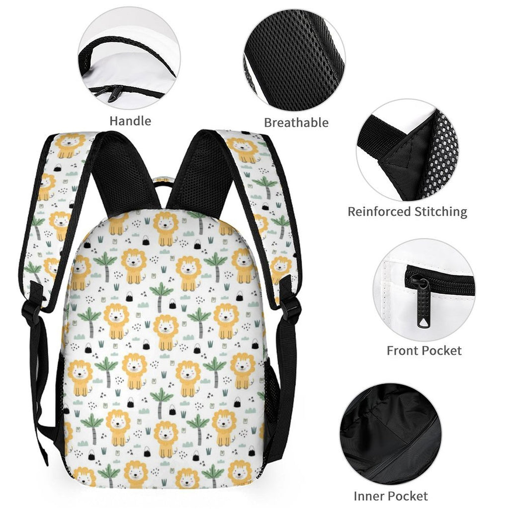 Lions Backpack, Lunch Bag & Pencil Case Set