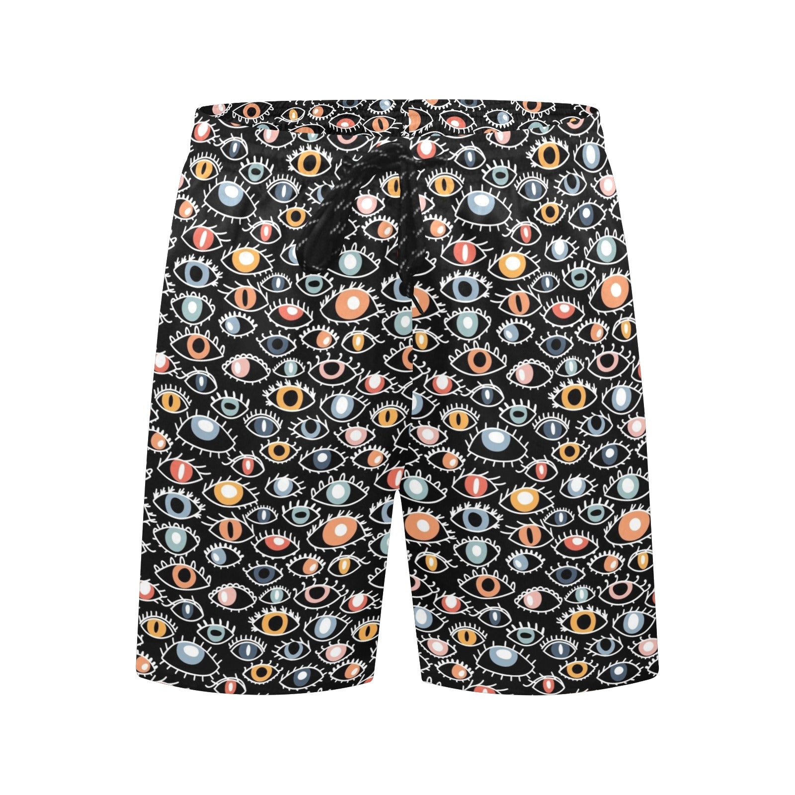 Eyes On Black Men's Mid-Length Beach Shorts Men's Mid-Length Beach Shorts Printed Offshore