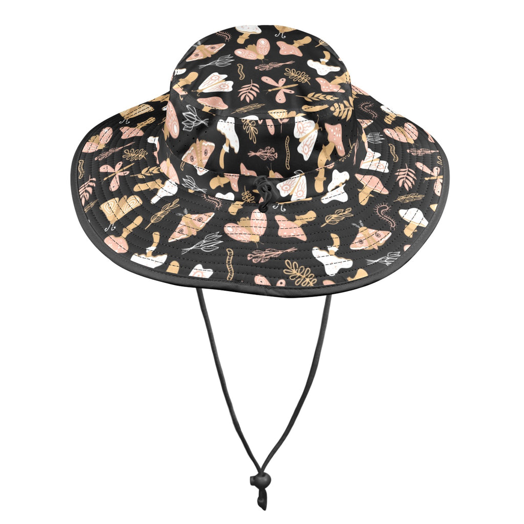 Magic Moth Wide Brim Bucket Hat Wide Brim Bucket Hat animal Printed Offshore