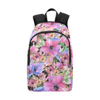 Bright Pink Floral - Fabric Backpack