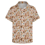 Peace And Love Women's Short-Sleeve Button Up Shirt Women's Short-Sleeve Button Up Shirt Printed Offshore Retro