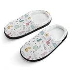 Quirky Dinosaurs Kids Cotton Slippers black Kids Cotton Slippers Printed Offshore