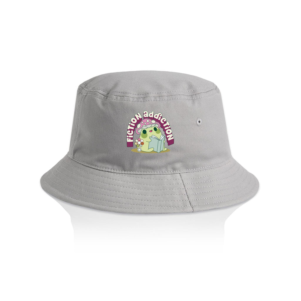 Fiction Addiction - AS Colour Bucket Hat Storm One Size As Colour Bucket Hat Printed In Australia Reading