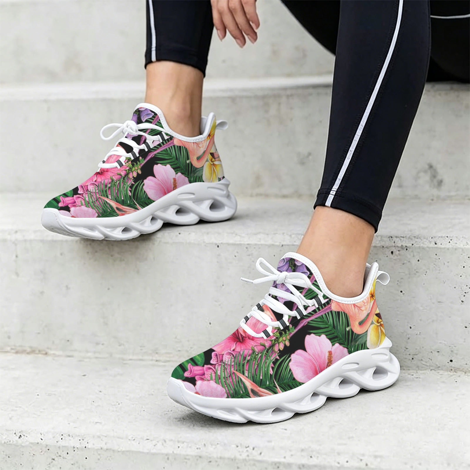 Pink Jungle Women's Twisted Sole Sneakers