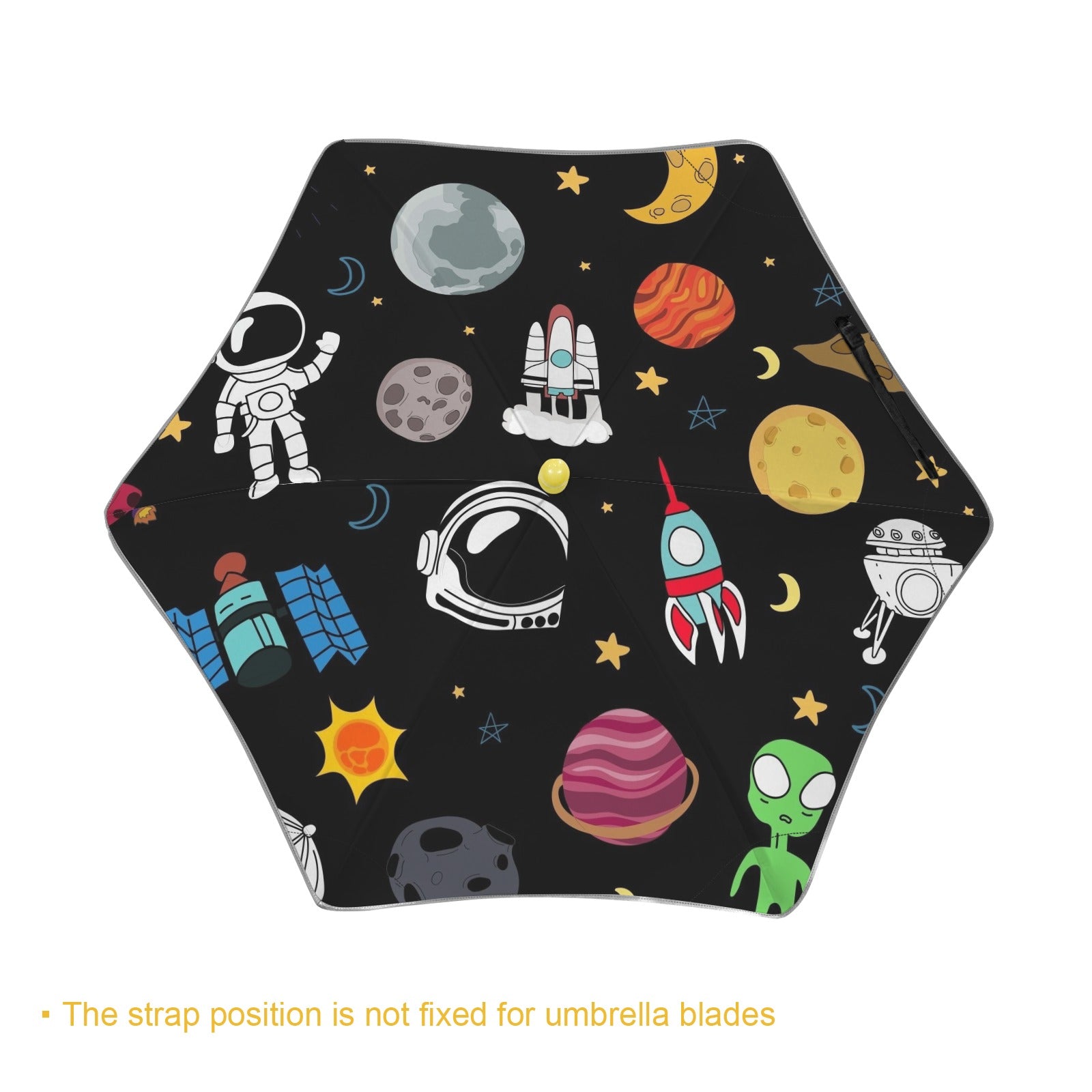Fun Space Kids Safe Round Corner Umbrella Kids Safe Round Corner Umbrella Printed Offshore Space