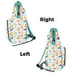 Cute Colourful Dinosaurs - Multi-Function Backpack, Nappy / Diaper Bag