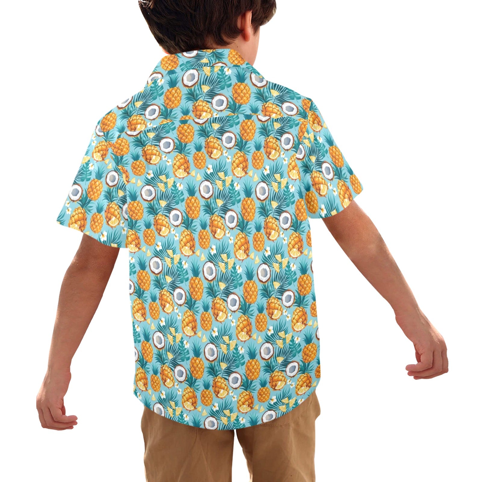 Pineapple Coconut Junior Kids Hawaiian Shirt
