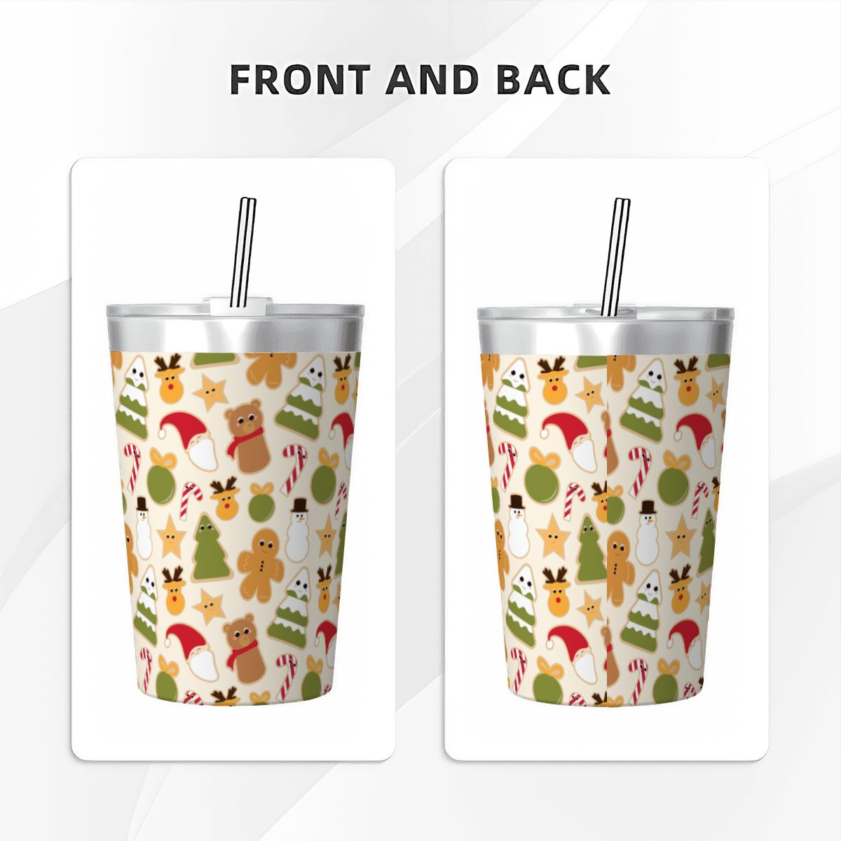 Cute Christmas Small Stainless Steel Travel Mug Cup 12oz/350ml