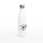 I'm The Bomb, Atom - White 17oz Stainless Steel Water Bottle White Water Bottle Globally Fulfilled Science