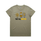 They All Matter Solid Liquid Gas Women's AS Colour T-shirt Eucalyptus Womens T-shirt Printed In Australia Science