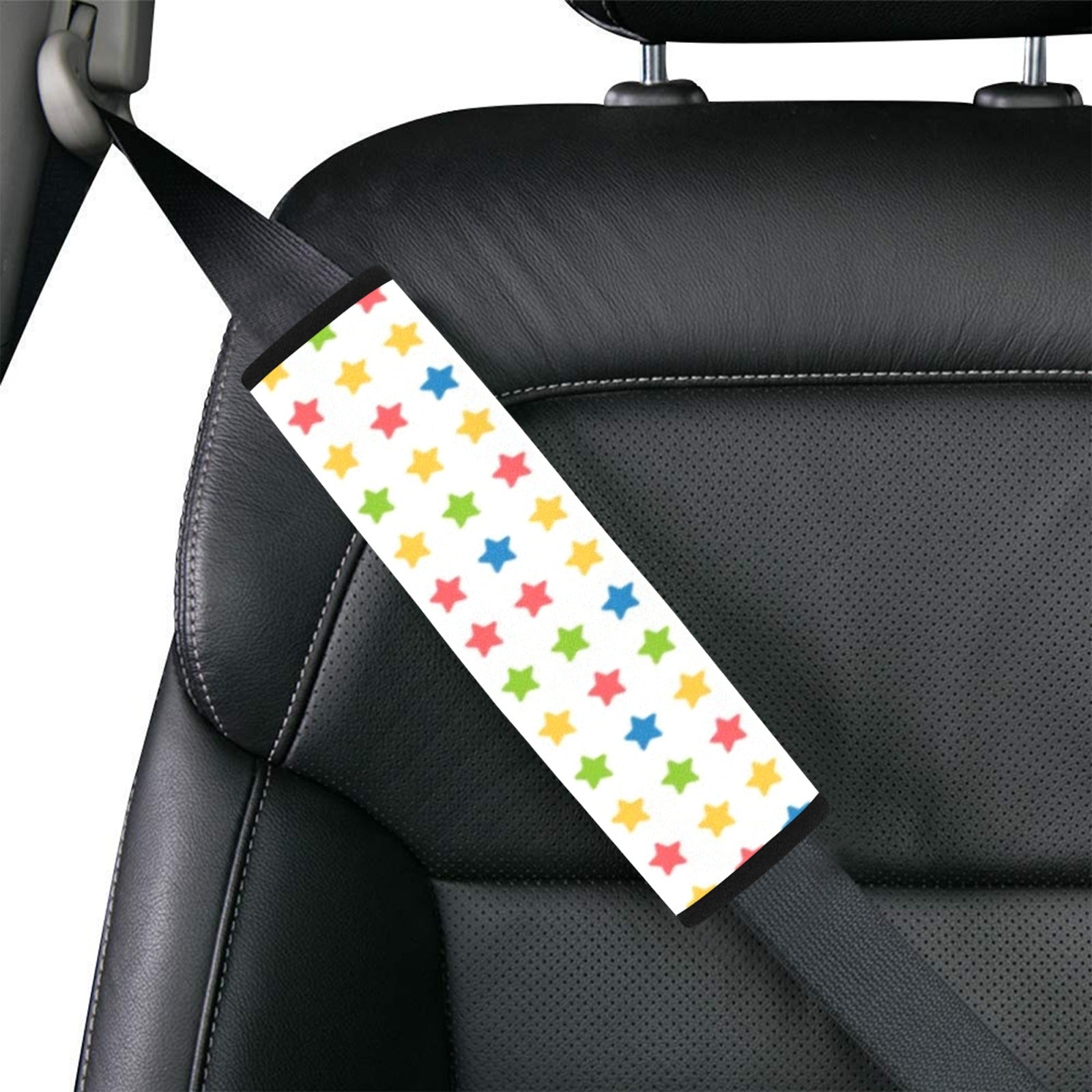 Stars Car Seat Belt Cover 7''x10'' (Pack of 2) Car Seat Belt Cover 7x10 (Pack of 2) Printed Offshore