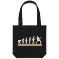 Guitar Player Evolution Canvas Tote Bag Default Title Tote Bag Music Printed In Australia