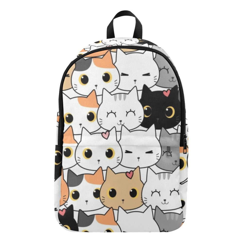 Cute Cartoon Cats - Fabric Backpack