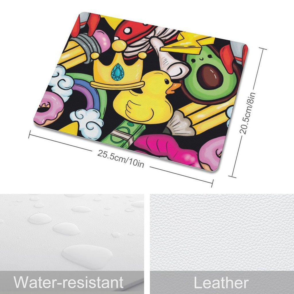 Bright And Cute - Leather Mouse Pad Leather Mouse Pad Printed Offshore