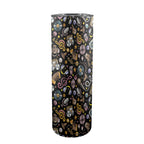 Retro Music Mix 20oz Tall Skinny Tumbler with Lid and Straw