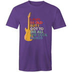 I May Be Old But I Got To See All The Cool Bands - Mens T-Shirt Purple Mens T-shirt Funny Music Printed In Australia