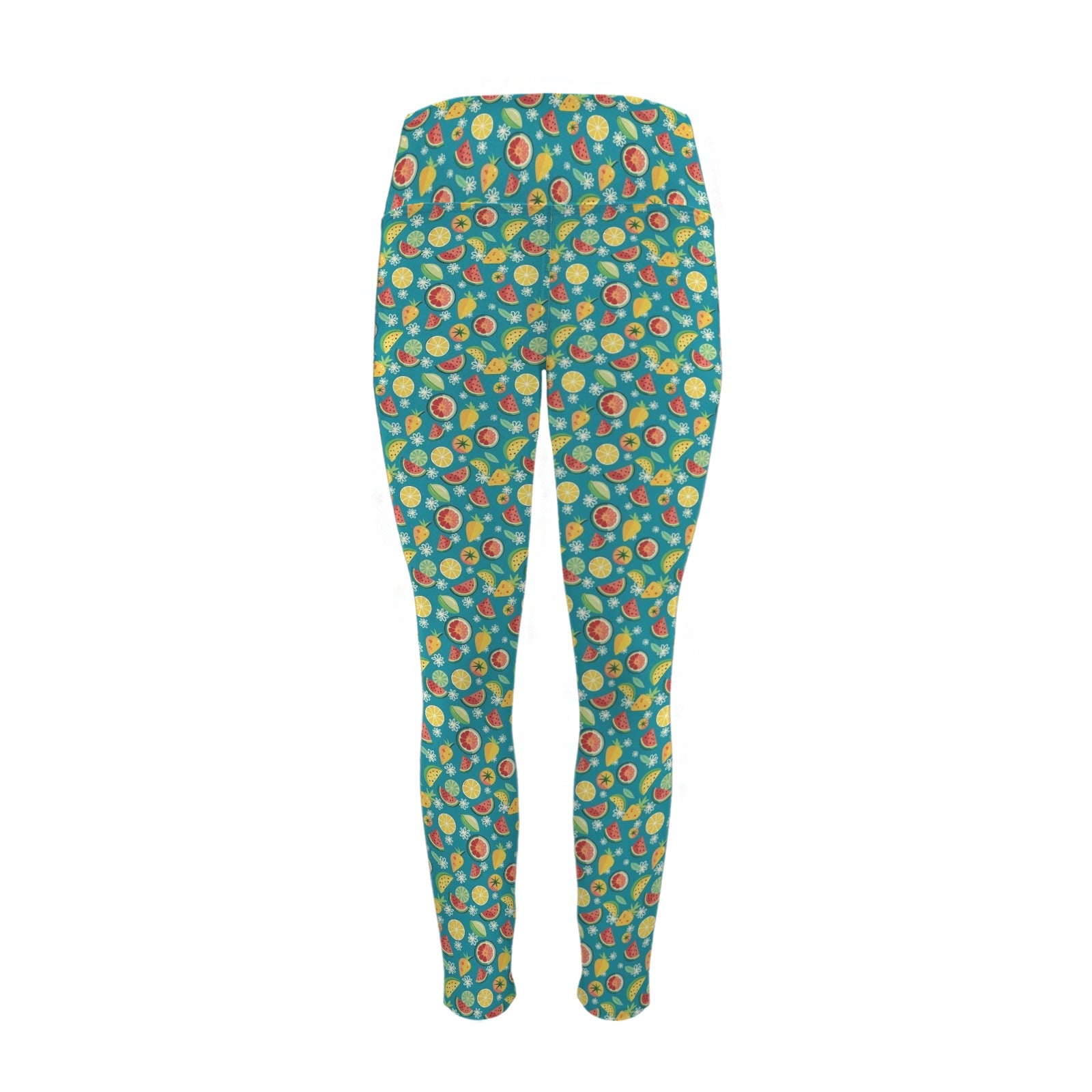 Summer Fruit Women's High Waist Pockets Yoga Leggings