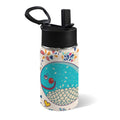 Whale 12oz Kids Water Bottle with Straw Lid