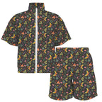 Dark Butterfly Women's Windbreaker Short Set Women's Windbreaker Short Set animal Printed Offshore