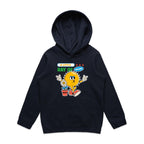 A Little Ray Of Sunshine - Kids Hoodie Navy Kids Hoodie Printed In Australia