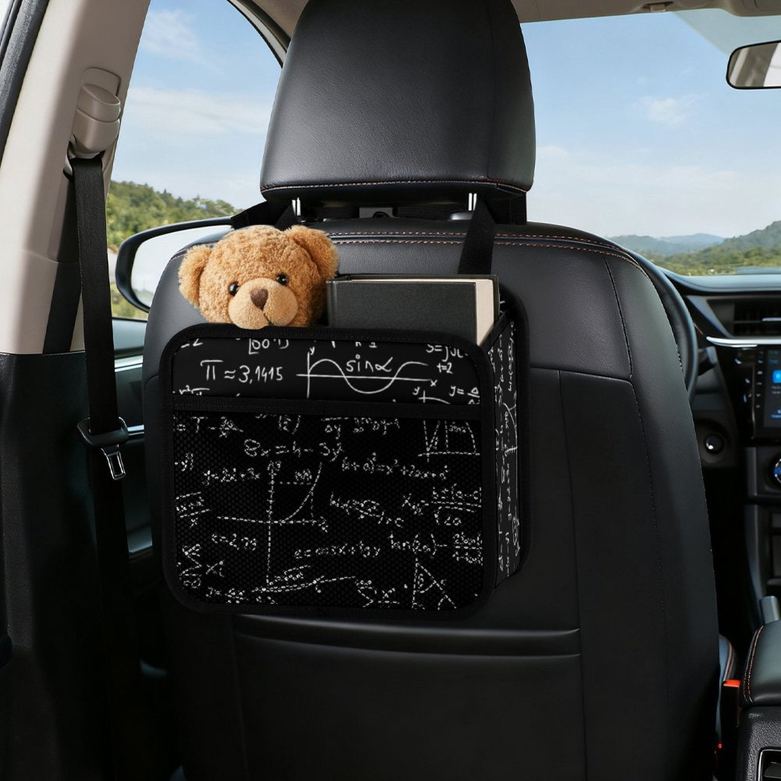 Equations Car Seat Back Organiser Car Seat Back Organiser Maths Printed Offshore