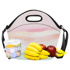 Pastel Stripes - Neoprene Lunch Bag Neoprene Lunch Bag Printed Offshore