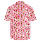 Cherry Ice-cream Men's Crinkle Hawaiian Shirt