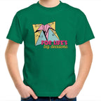 For Life's Big Decisions - Kids Youth T-Shirt Kelly Green Kids Youth T-shirt Games Printed In Australia