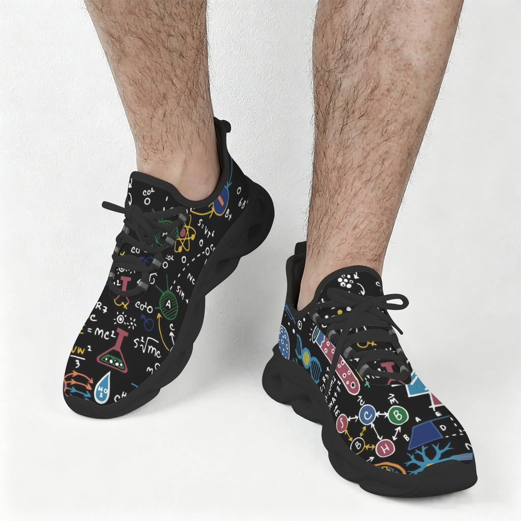 Science Time Blackboard Men's Twisted Sole Sneakers