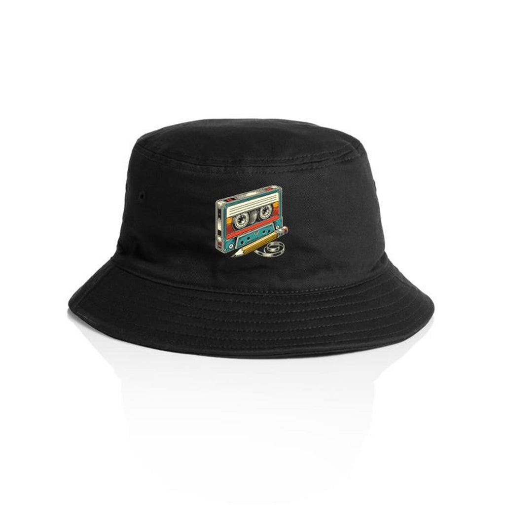 Cassette Tape And Pencil - AS Colour Bucket Hat