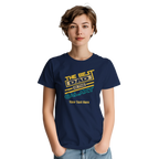 Personalised - The Best Dad In The Galaxy - Heavyweight Unisex Crewneck T-shirt | Gildan® 5000 Personalised T-shirt (Up to 5XL) customise Dad Globally Fulfilled personalise Sci Fi Space