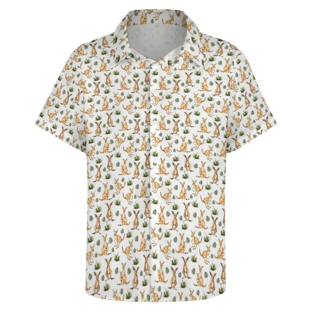 Kangaroos Women's Collared Pocketless Short Sleeve Shirt
