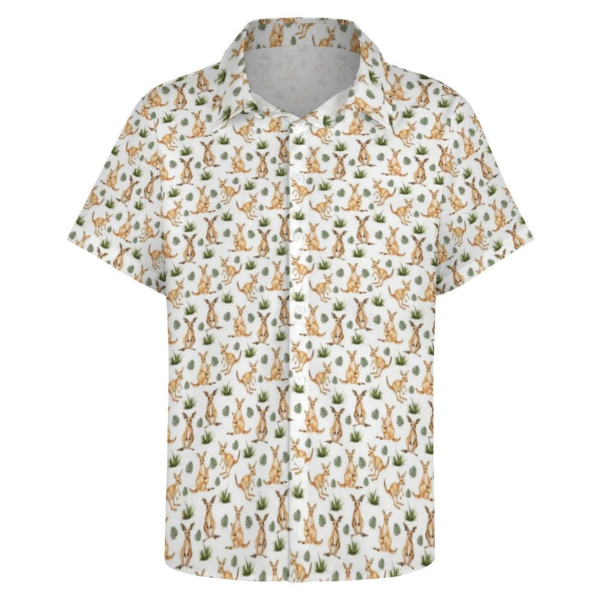 Kangaroos Women's Collared Pocketless Short Sleeve Shirt