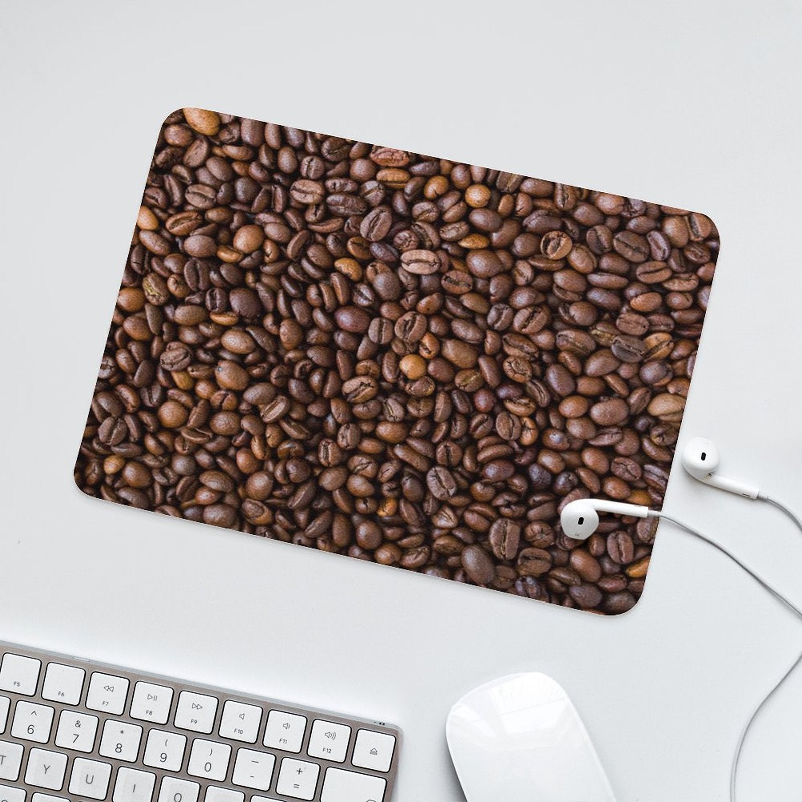 Coffee Beans Leather Mouse Pad Leather Mouse Pad Coffee Printed Offshore