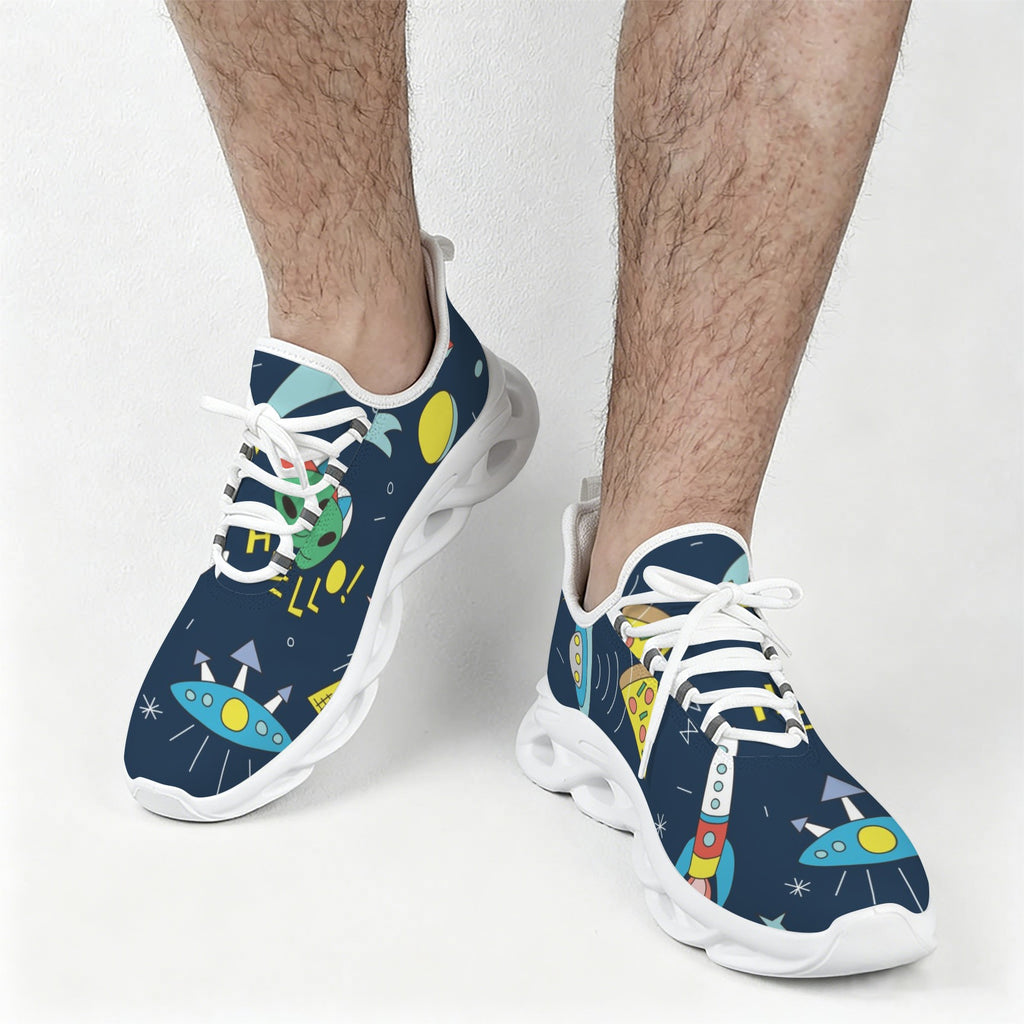Alien Hello Men's Twisted Sole Sneakers
