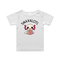Snaxalotl, Axolotl Pizza AS Colour Baby T-shirt White Baby T-shirt animal Food Printed In Australia