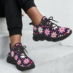 Pink Daisy Women's Twisted Sole Sneakers