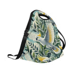Cockatoo Neoprene Lunch Bag/Large (Model 1669) Neoprene Lunch Bag animal Printed Offshore