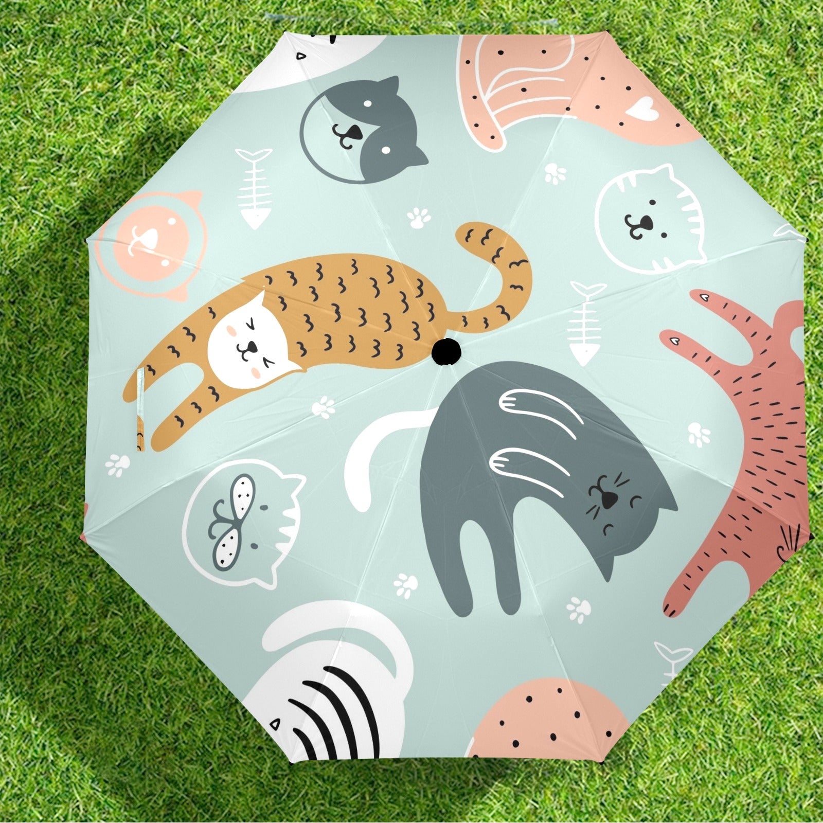 Cat Stretch - Semi-Automatic Foldable Umbrella (Model U12) Semi-Automatic Foldable Umbrella (U12)