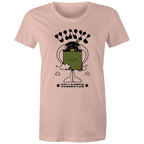 Vinyl Collector, Records - Womens T-shirt Pale Pink Womens T-shirt Music Printed In Australia Retro