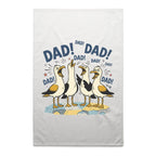 Dad Seagull AS Colour Tea Towel