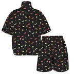 Candy Women's Windbreaker Short Set Women's Windbreaker Short Set Food Printed Offshore