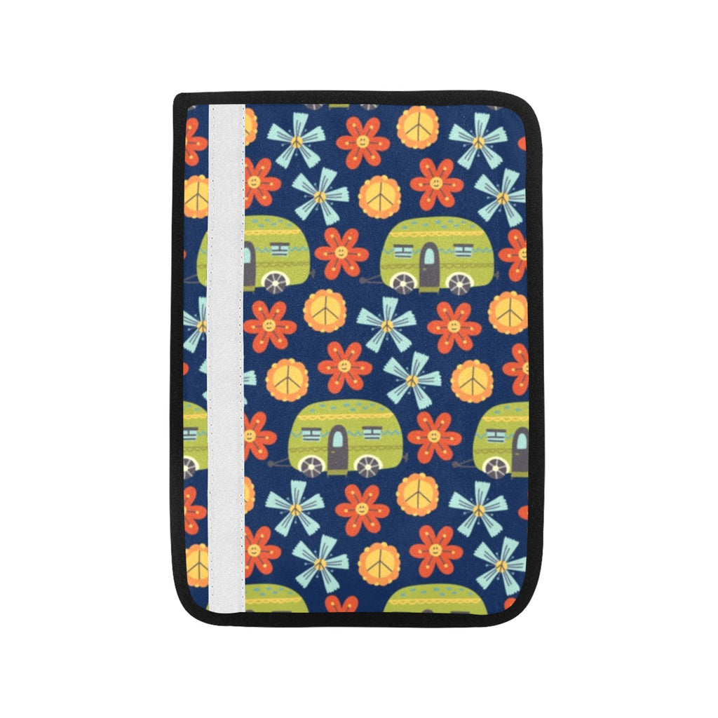Hippy Caravan - Car Seat Belt Cover 7''x10'' (Pack of 2) Car Seat Belt Cover 7x10 (Pack of 2) Printed Offshore